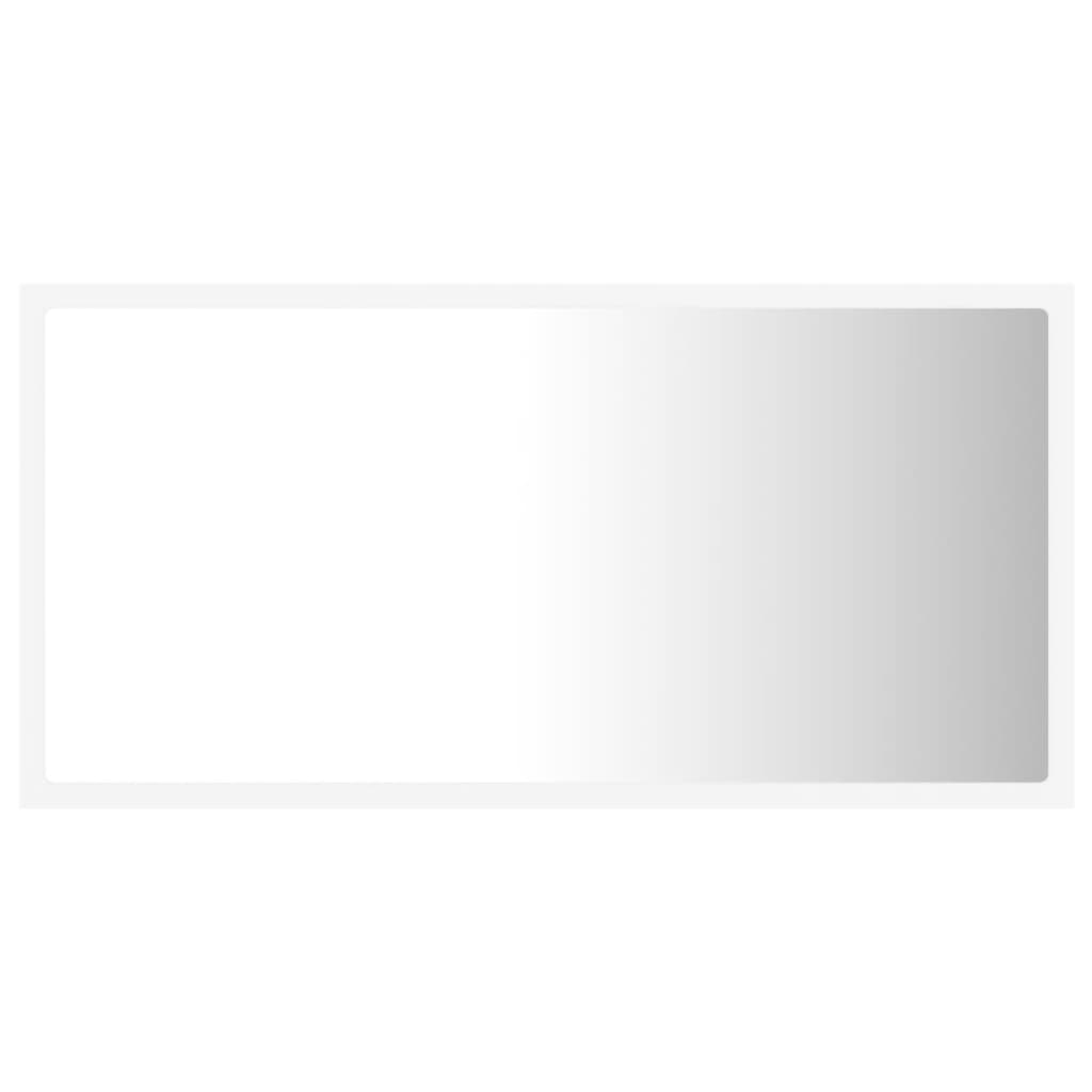 LED-kylpyhuonepeili valkoinen 80x8,5x37 cm lastulevy - Sisustajankoti.fi