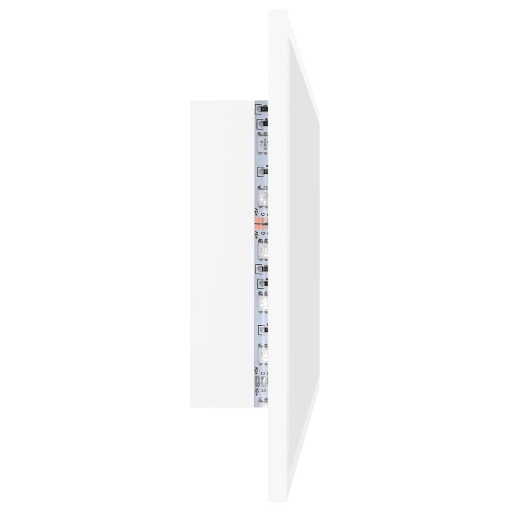 LED-kylpyhuonepeili valkoinen 80x8,5x37 cm lastulevy - Sisustajankoti.fi
