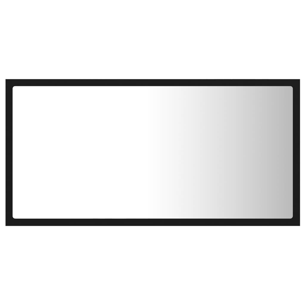 LED-kylpyhuonepeili musta 80x8,5x37 cm lastulevy - Sisustajankoti.fi