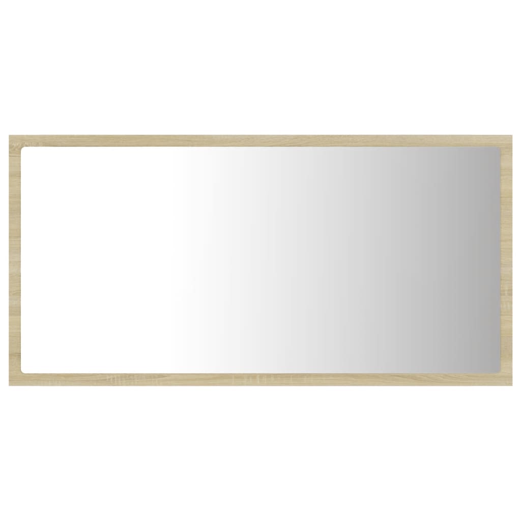 LED-kylpyhuonepeili Sonoma-tammi 80x8,5x37 cm lastulevy - Sisustajankoti.fi