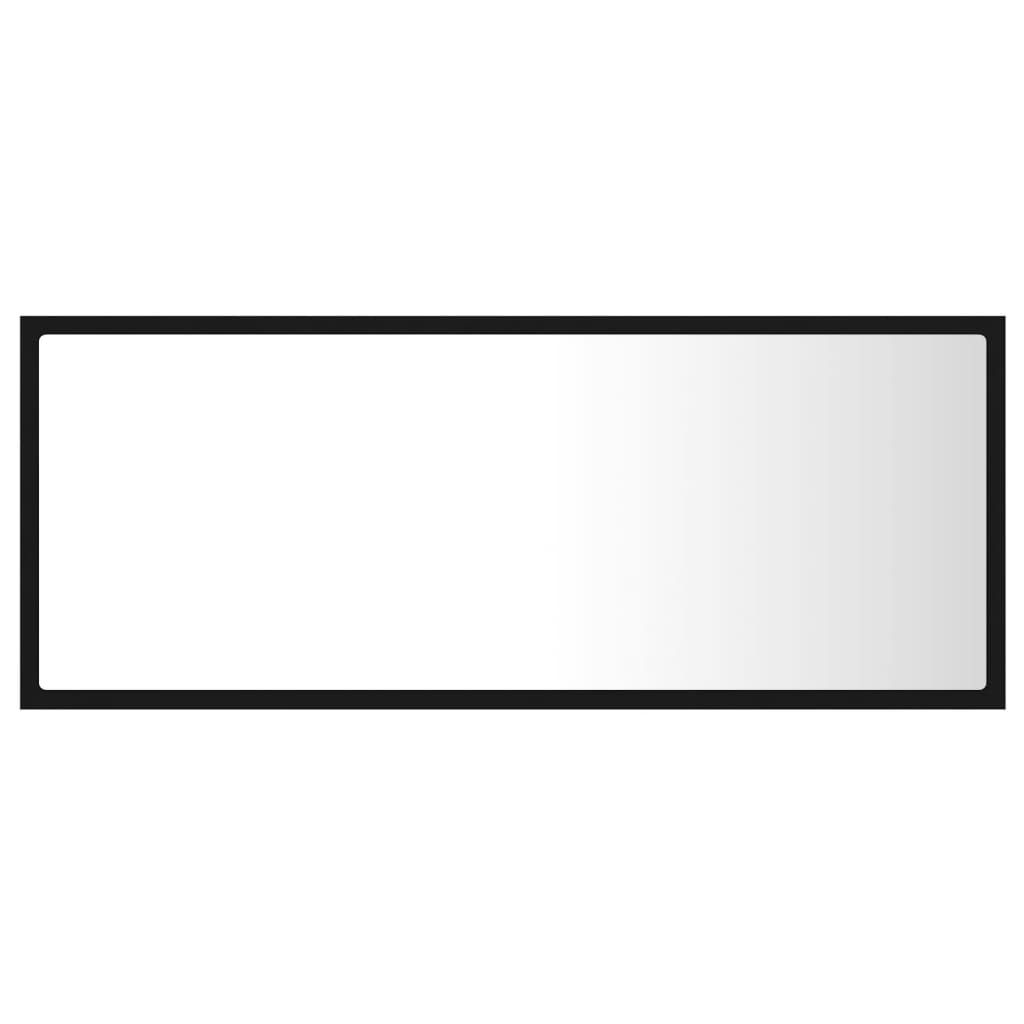 Kylpyhuonepeili LED musta 100x8,5x37 cm - Sisustajankoti.fi