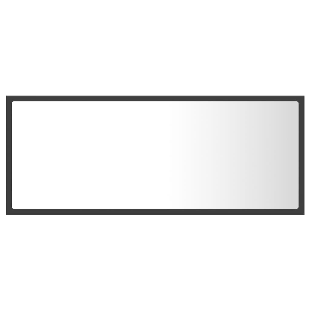 Kylpyhuonepeili LED harmaa 100x8,5x37 cm - Sisustajankoti.fi