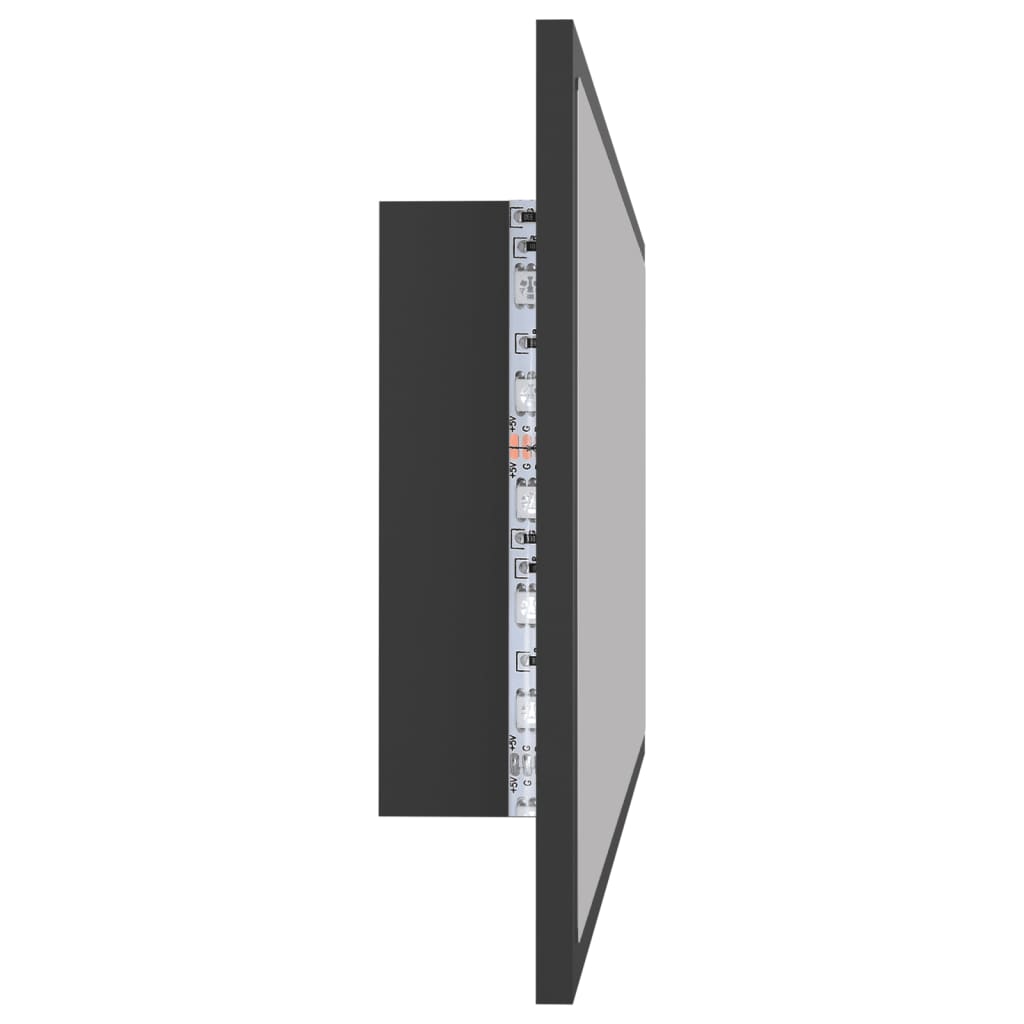 Kylpyhuonepeili LED harmaa 100x8,5x37 cm - Sisustajankoti.fi