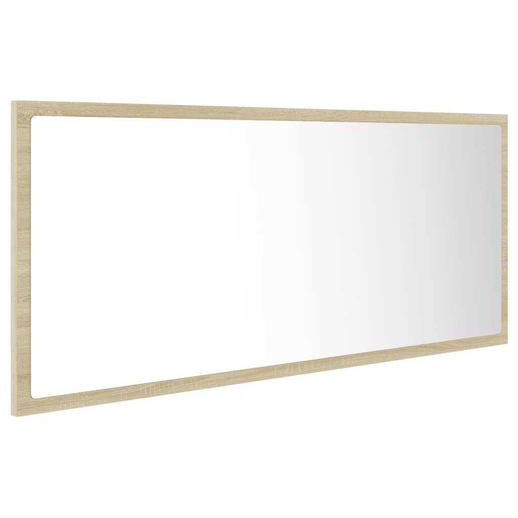 Kylpyhuonepeili LED Sonoma-tammi 100x8,5x37 cm - Sisustajankoti.fi