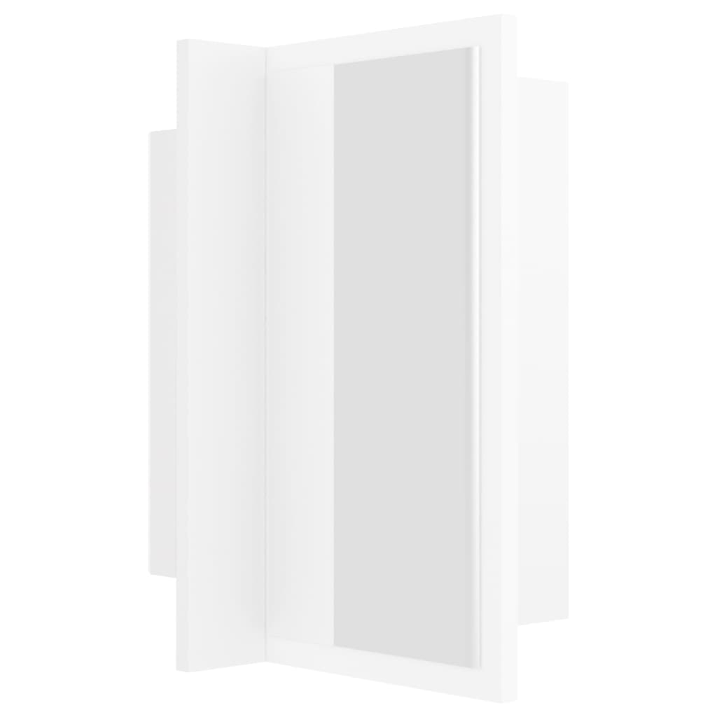 Kylpyhuoneen LED peilikaappi valkoinen 40x12x45 cm - Sisustajankoti.fi