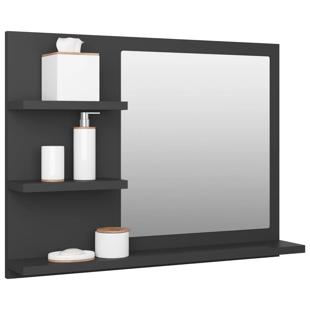 Kylpyhuonepeili harmaa 60x10,5x45 cm - Sisustajankoti.fi