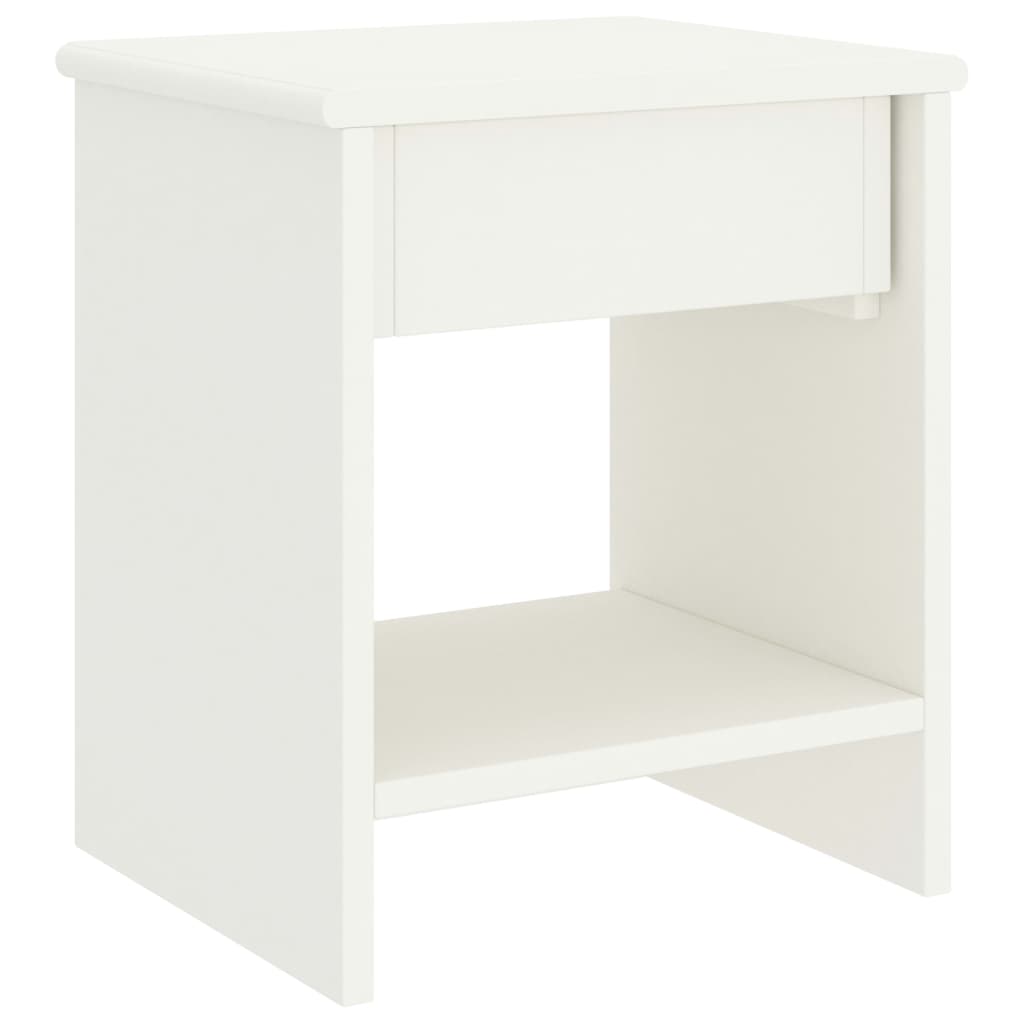 Yöpöydät 2 kpl valkoinen 35x30x40 cm täysi mänty - Sisustajankoti.fi