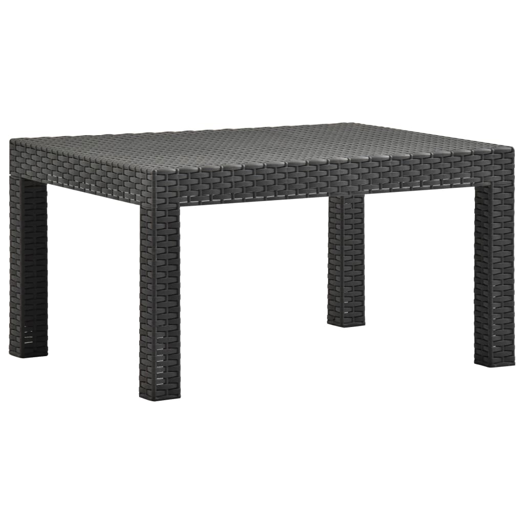 Puutarhapöytä antrasiitti 58x58x41 cm PP - Sisustajankoti.fi