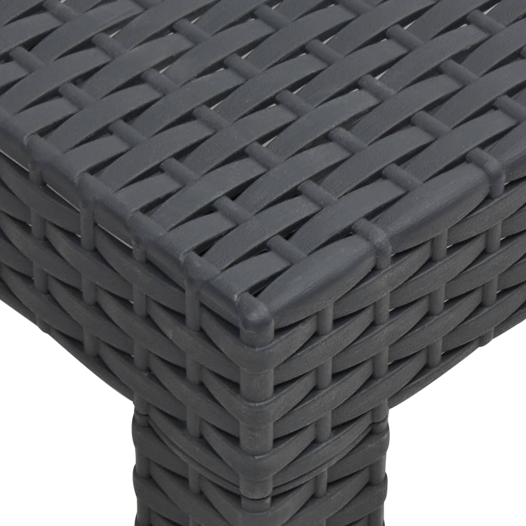 Puutarhapöytä antrasiitti 58x58x41 cm PP - Sisustajankoti.fi