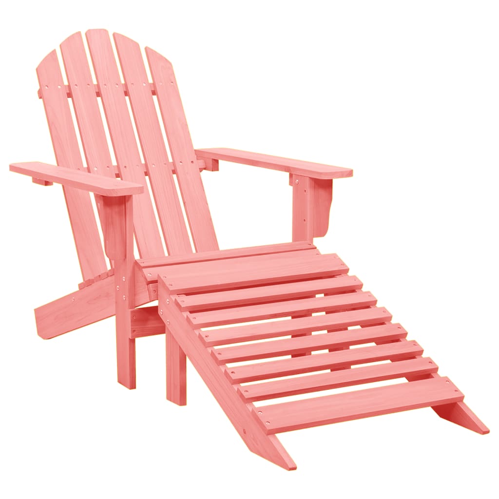 Adirondack-puutarhatuoli rahilla täysi kuusi pinkki - Sisustajankoti.fi