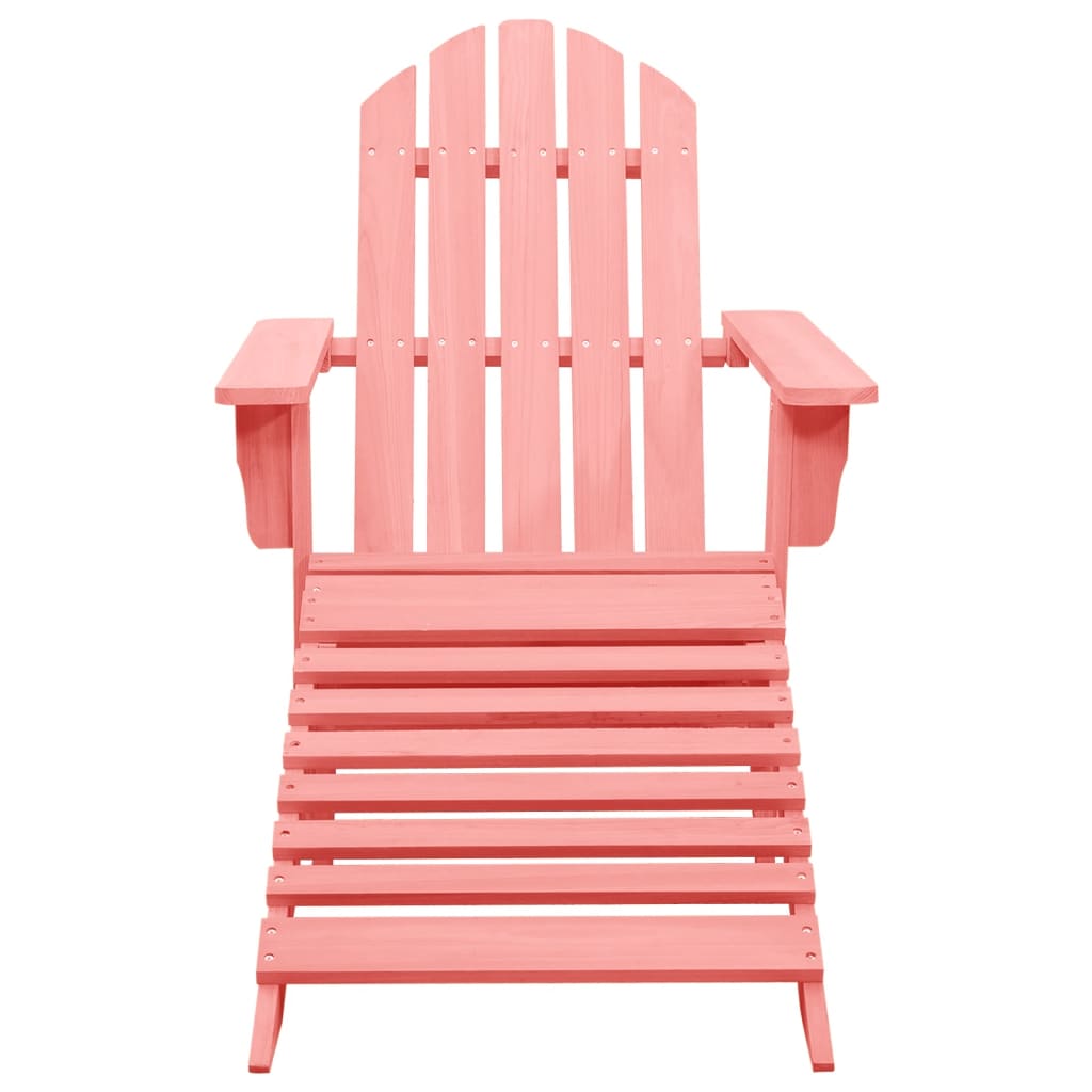 Adirondack-puutarhatuoli rahilla täysi kuusi pinkki - Sisustajankoti.fi