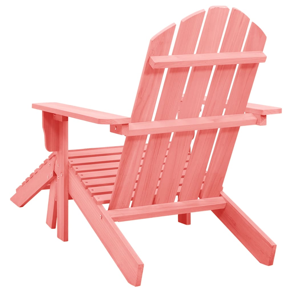 Adirondack-puutarhatuoli rahilla täysi kuusi pinkki - Sisustajankoti.fi