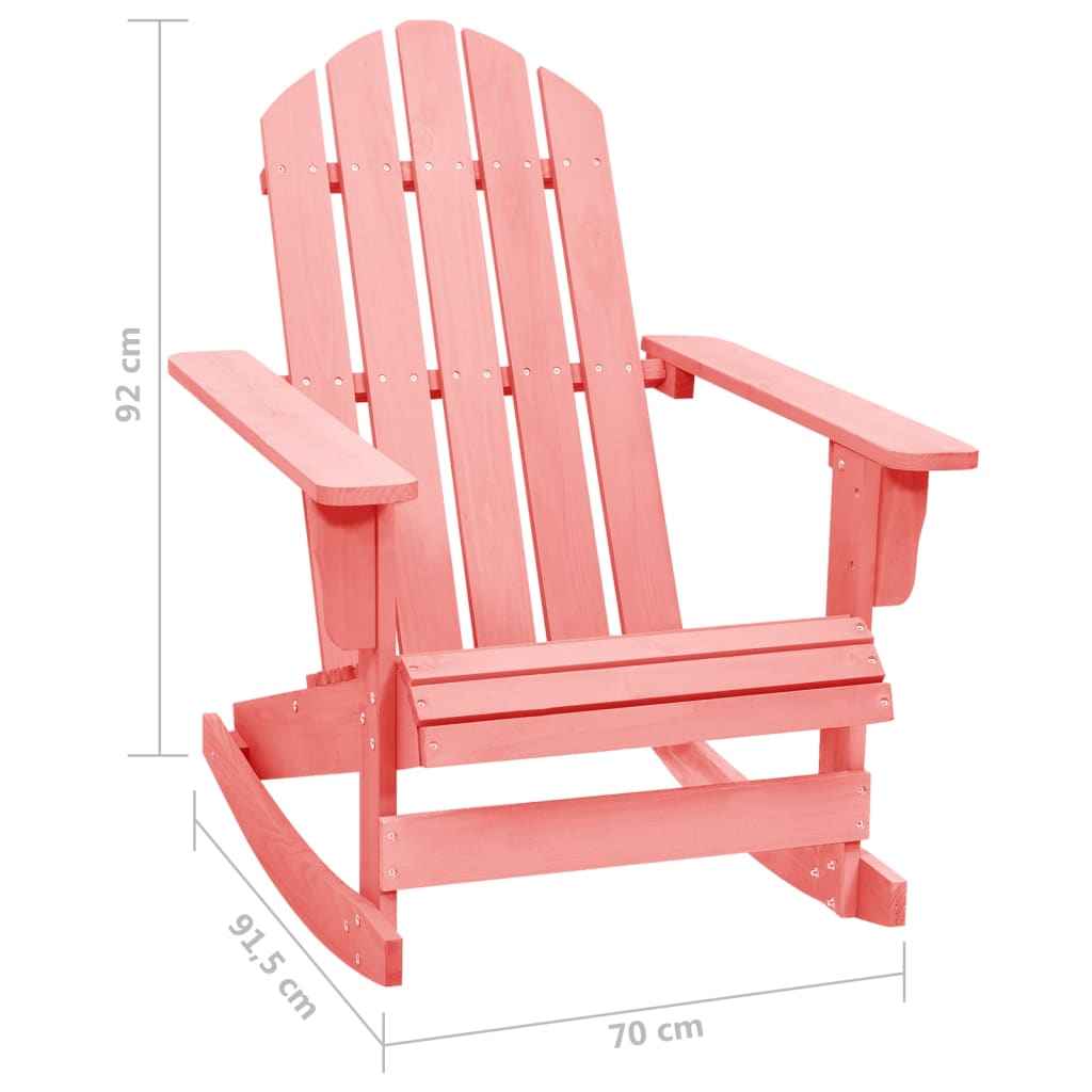 Adirondack-puutarhan keinutuoli täysi kuusi pinkki - Sisustajankoti.fi