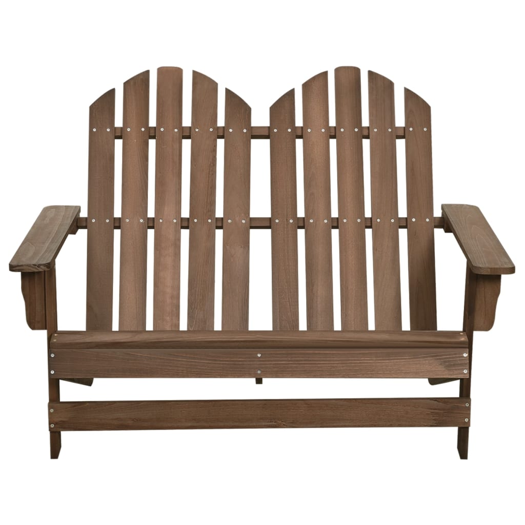 2-istuttava Adirondack-puutarhatuoli täysi kuusi ruskea - Sisustajankoti.fi