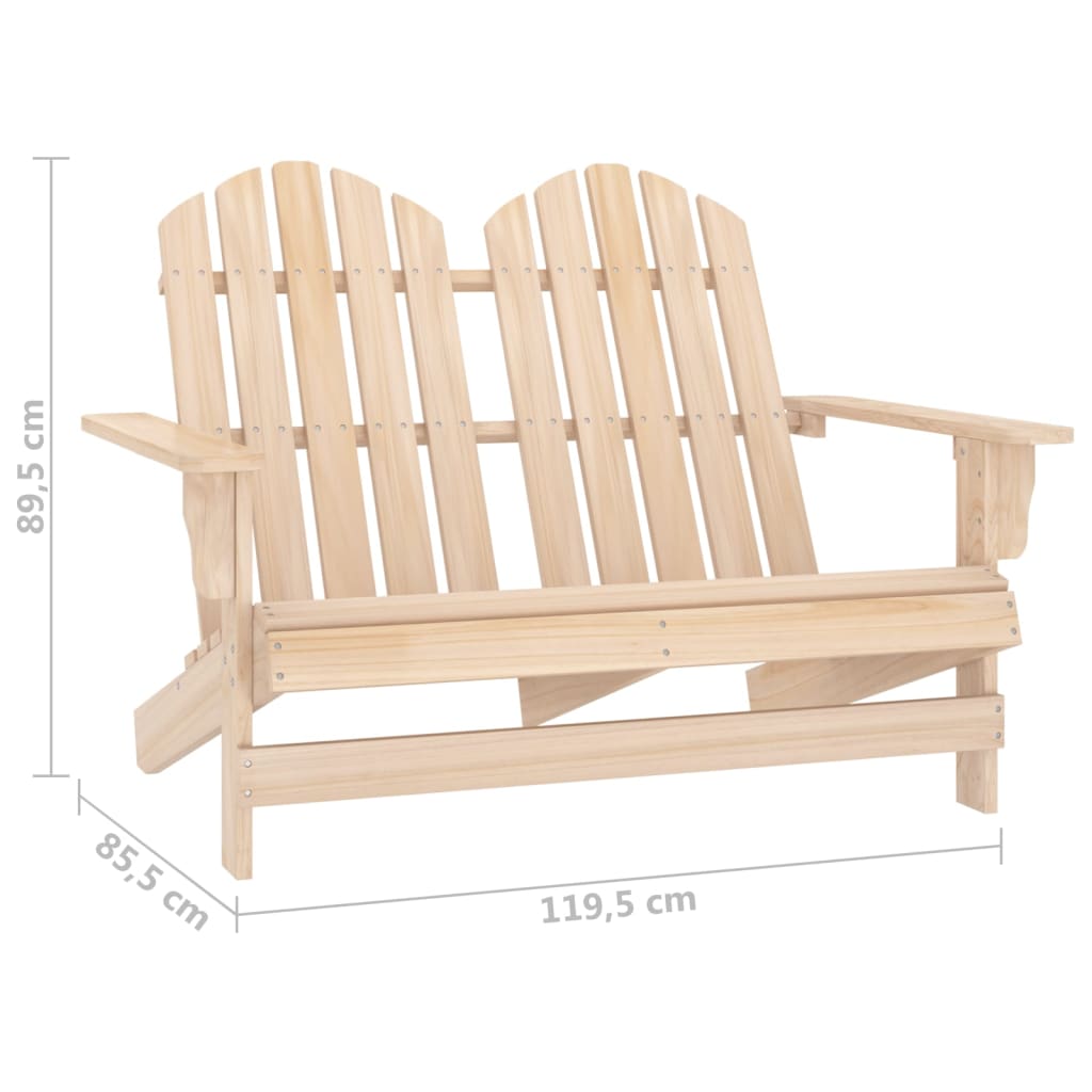 2-istuttava Adirondack-puutarhatuoli täysi kuusi - Sisustajankoti.fi