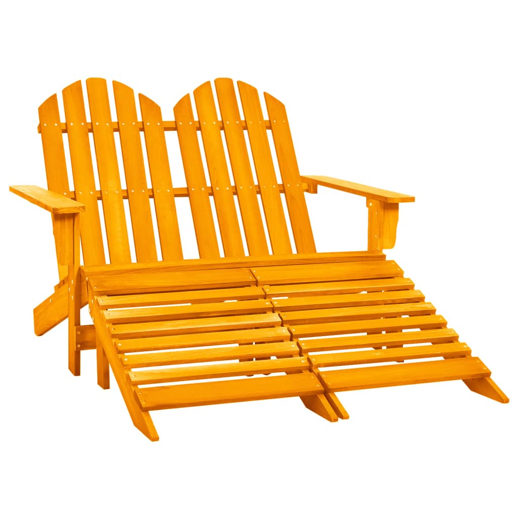 2-istuttava Adirondack-puutarhatuoli/rahi kuusi oranssi - Sisustajankoti.fi