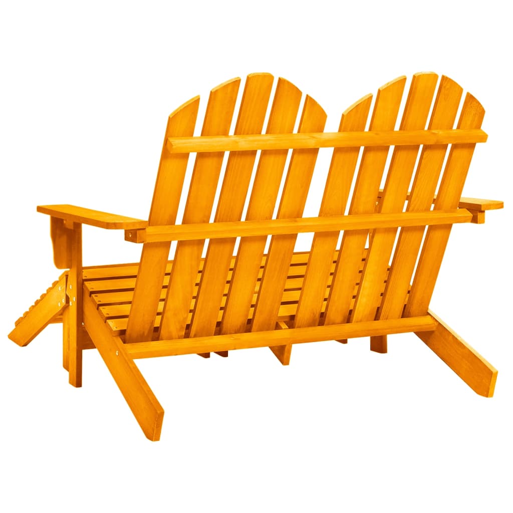 2-istuttava Adirondack-puutarhatuoli/rahi kuusi oranssi - Sisustajankoti.fi