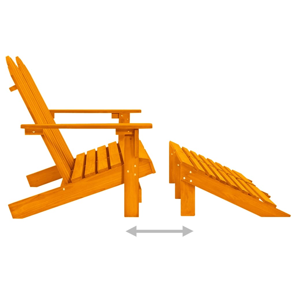 2-istuttava Adirondack-puutarhatuoli/rahi kuusi oranssi - Sisustajankoti.fi