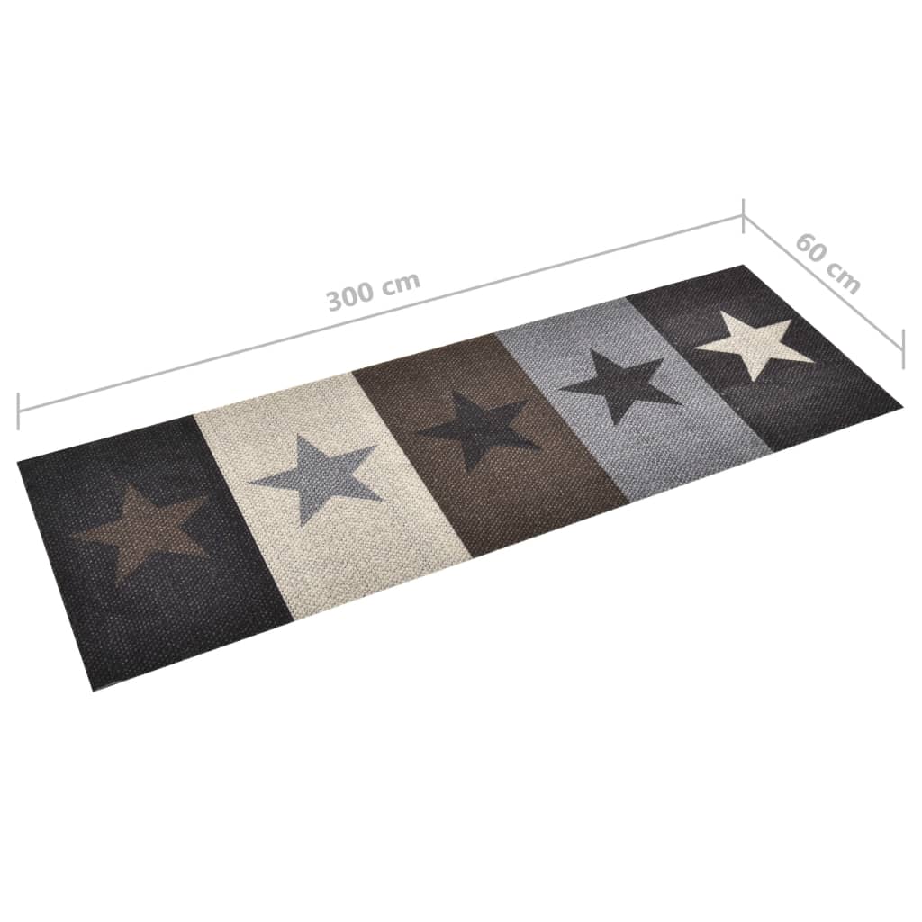 Keittiön pestävä lattiamatto Stars 60x300 cm - Sisustajankoti.fi