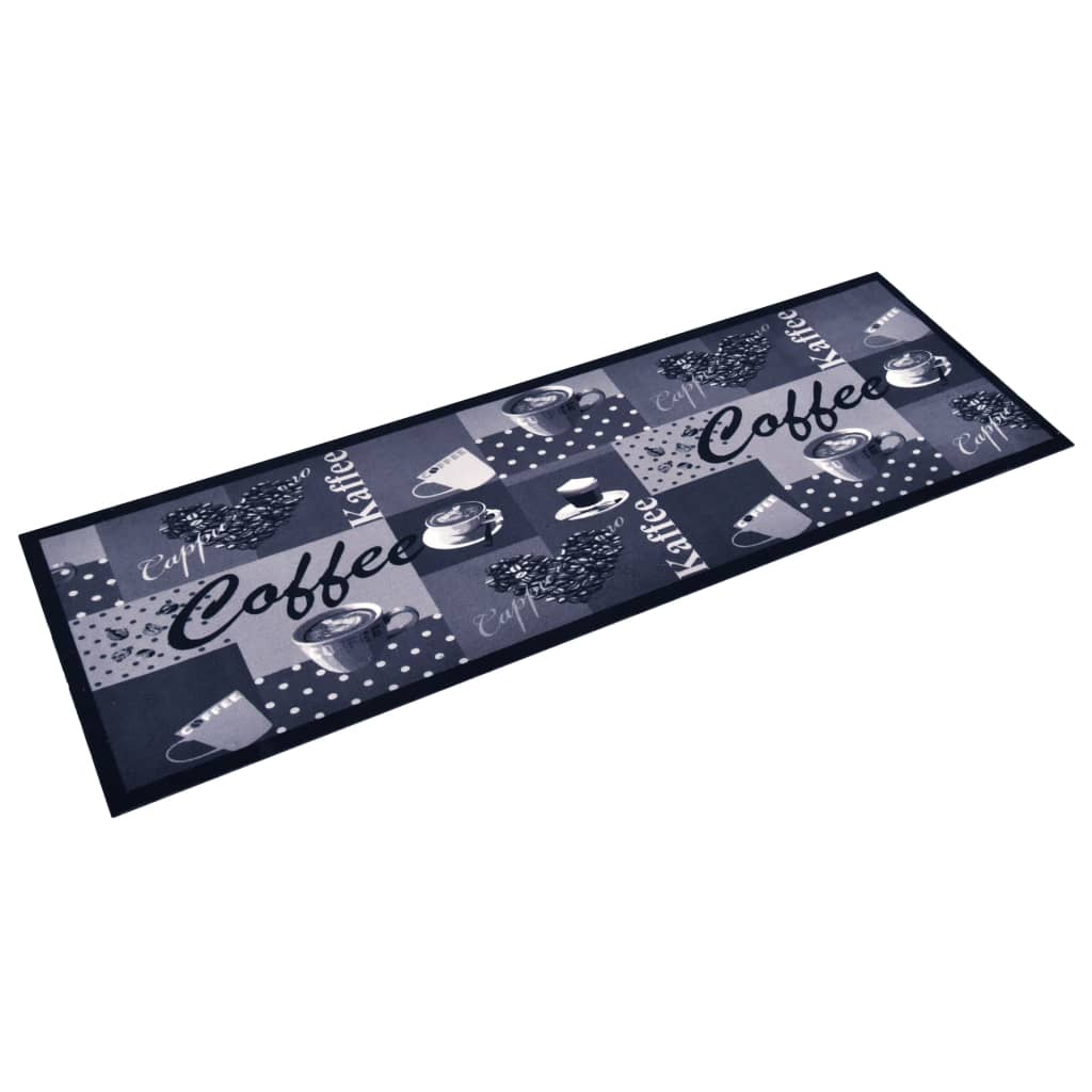 Keittiön pestävä lattiamatto Coffee sininen 45x150 cm - Sisustajankoti.fi