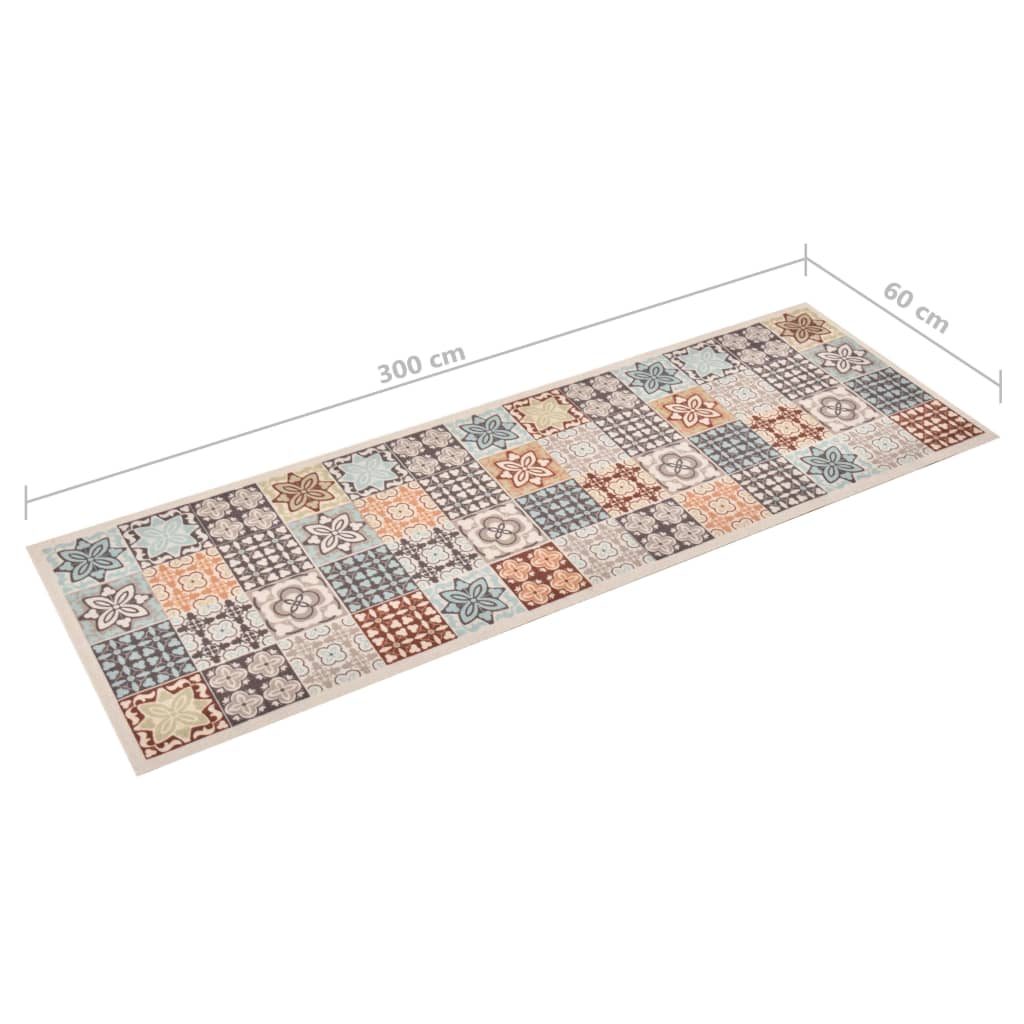Keittiön pestävä lattiamatto mosaiikki väri 60x300 cm - Sisustajankoti.fi