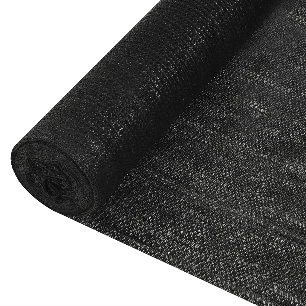 Näkösuoja musta 1,2x50 m HDPE 150 g/m² - Sisustajankoti.fi