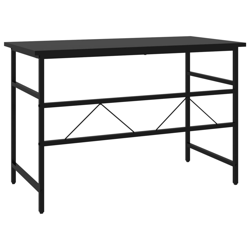 Tietokonepöytä musta 105x55x72 cm MDF/metalli - Sisustajankoti.fi