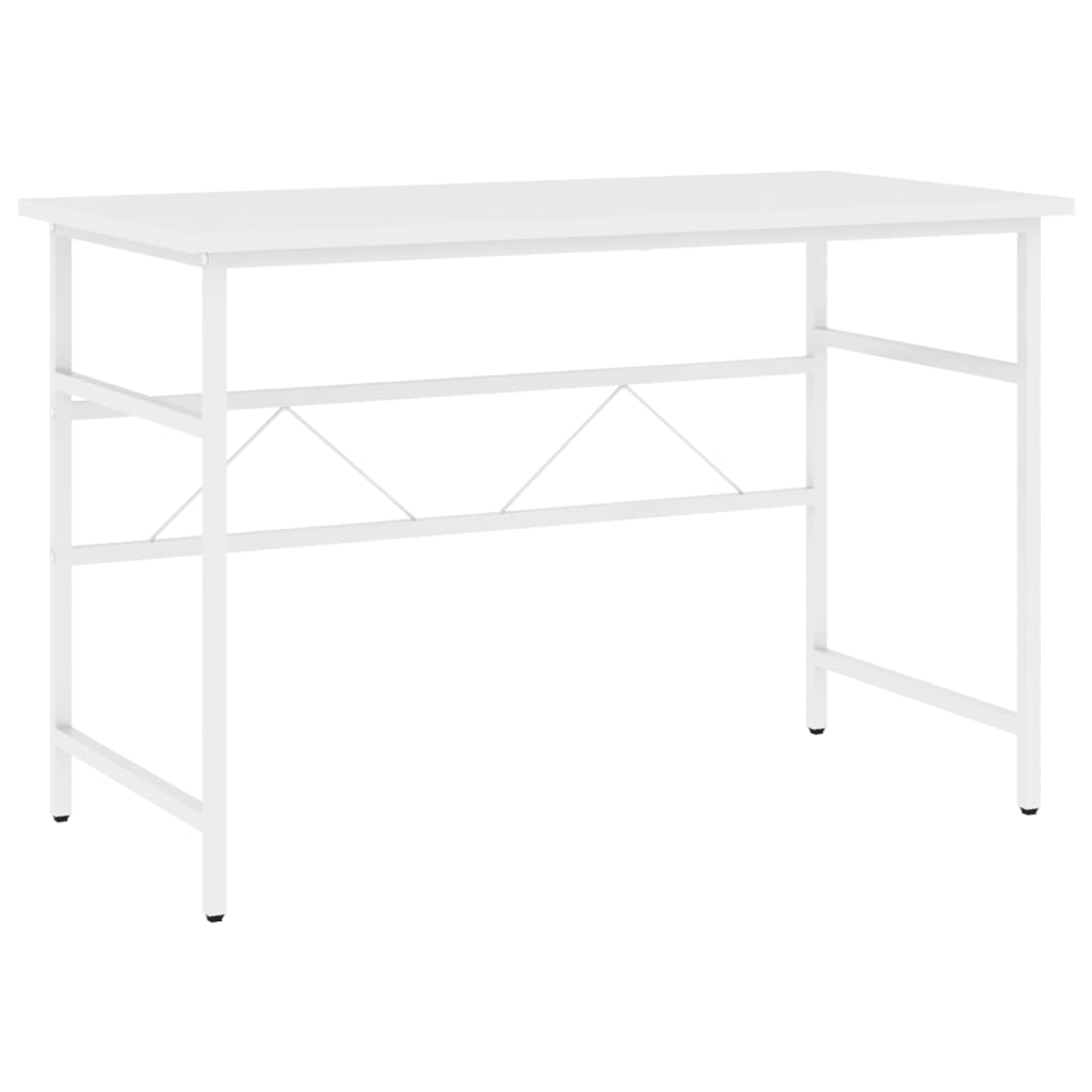 Tietokonepöytä valkoinen 105x55x72 cm MDF/metalli - Sisustajankoti.fi