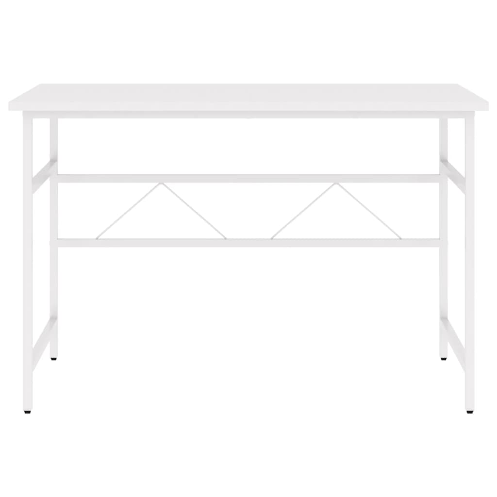 Tietokonepöytä valkoinen 105x55x72 cm MDF/metalli - Sisustajankoti.fi