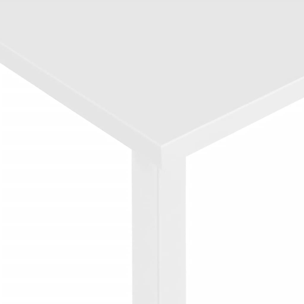 Tietokonepöytä valkoinen 105x55x72 cm MDF/metalli - Sisustajankoti.fi