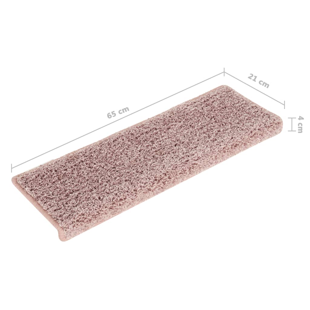 Porrasmatot 15 kpl 65x25 cm valkoinen ja pinkki - Sisustajankoti.fi