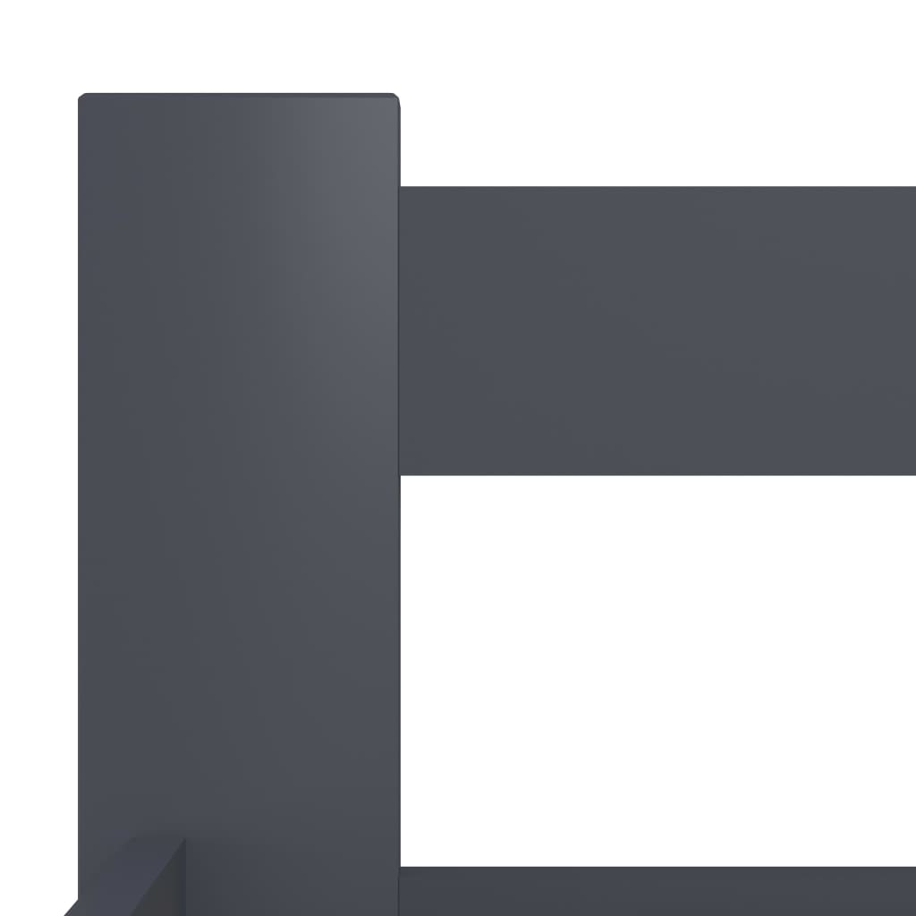 Sängynrunko tummanharmaa täysi mänty 120x200 cm - Sisustajankoti.fi