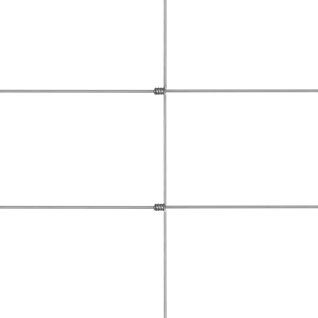 Puutarha-aita galvanoitu teräs 50x1,2 m hopea - Sisustajankoti.fi