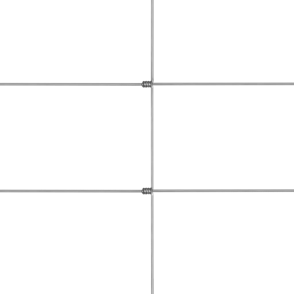 Puutarha-aita galvanoitu teräs 50 m 150 cm hopea - Sisustajankoti.fi