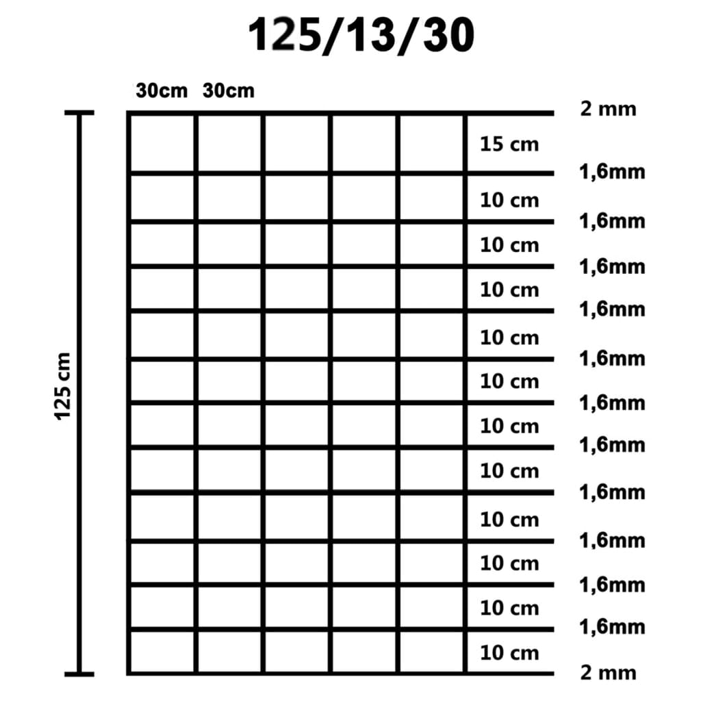 Puutarha-aita galvanoitu teräs 50x12,5 m hopea - Sisustajankoti.fi