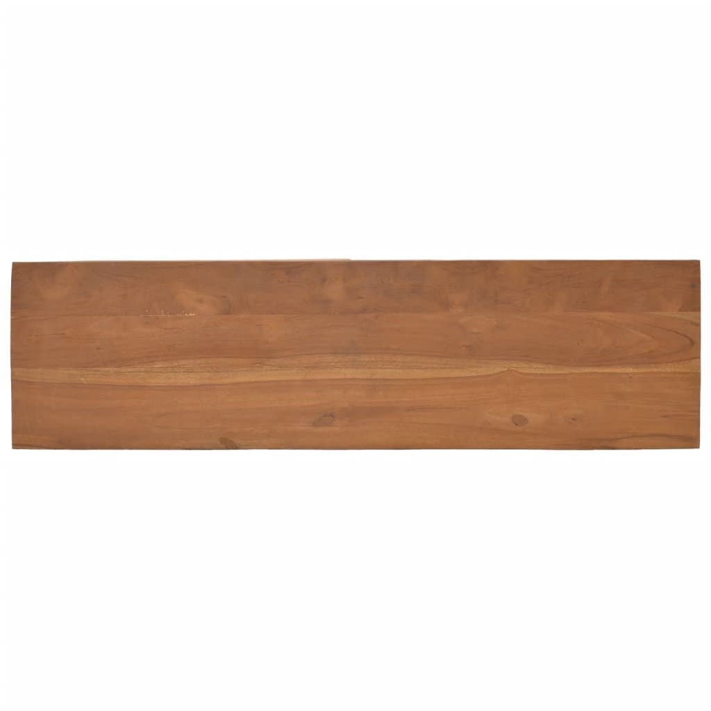 TV-taso renkailla 110x30x40 cm täysi tiikki - Sisustajankoti.fi