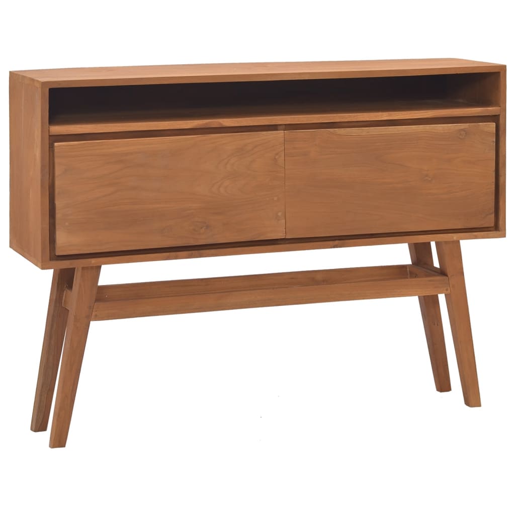 Konsolipöytä 110x30x79 cm täysi tiikki - Sisustajankoti.fi