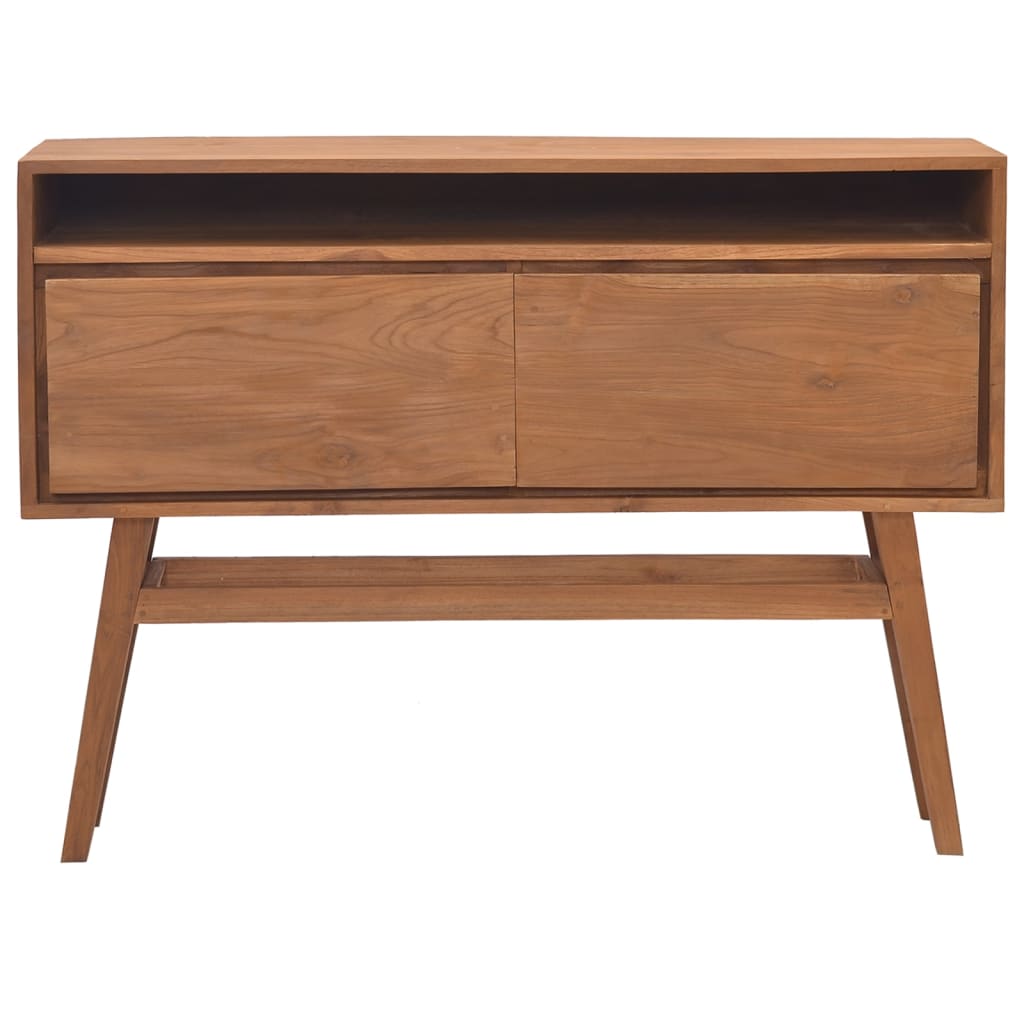 Konsolipöytä 110x30x79 cm täysi tiikki - Sisustajankoti.fi