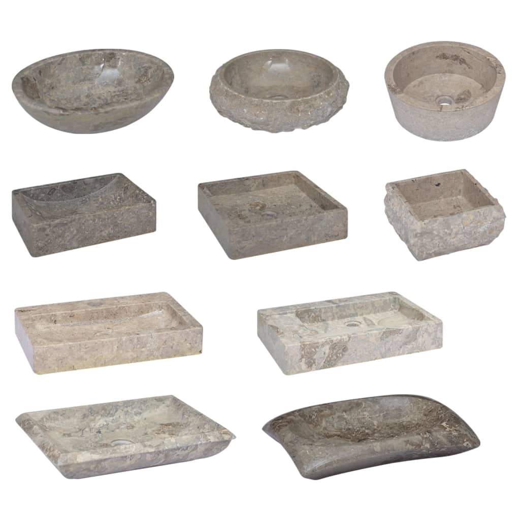 Pesuallas harmaa 45x30x12 cm marmori - Sisustajankoti.fi