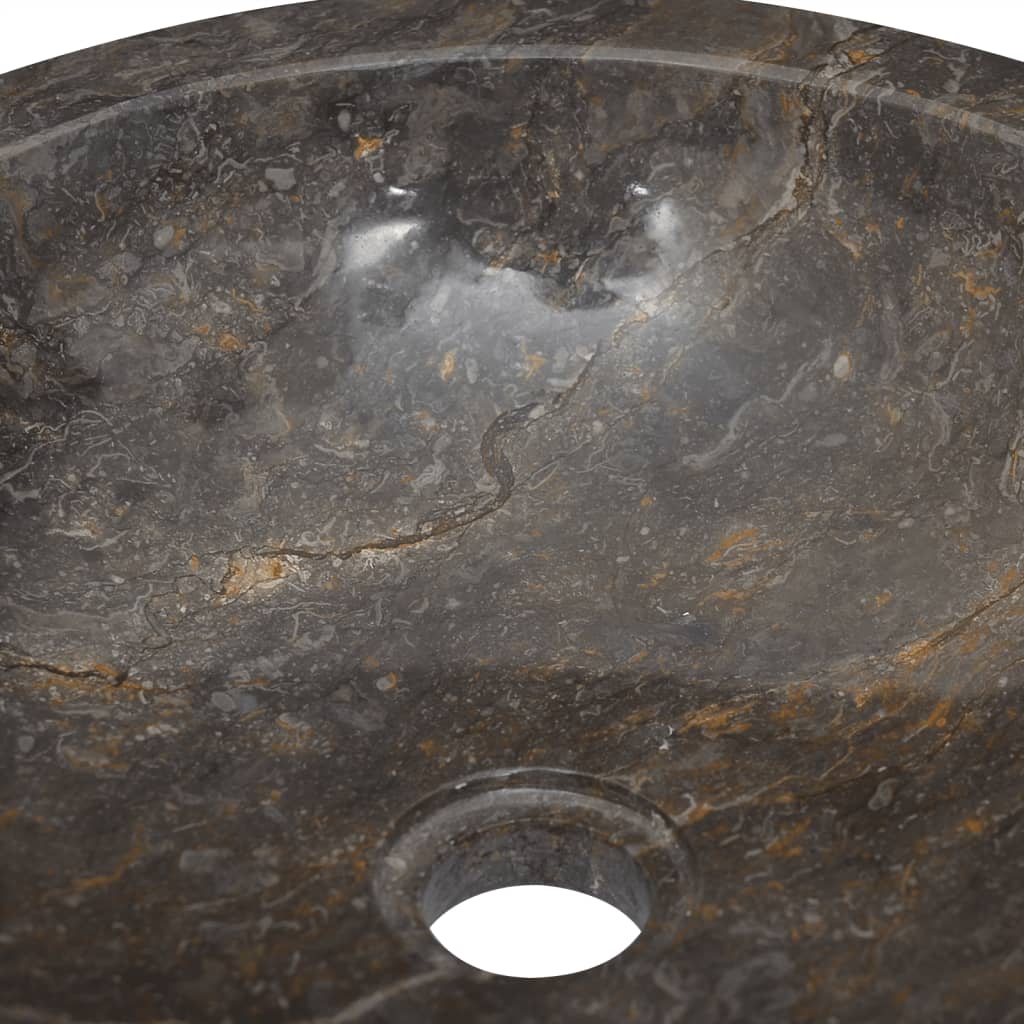 Pesuallas harmaa Ø40x12 cm marmori - Sisustajankoti.fi