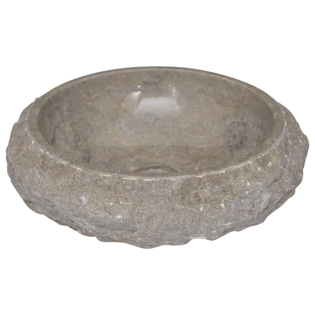 Pesuallas harmaa Ø40x12 cm marmori - Sisustajankoti.fi