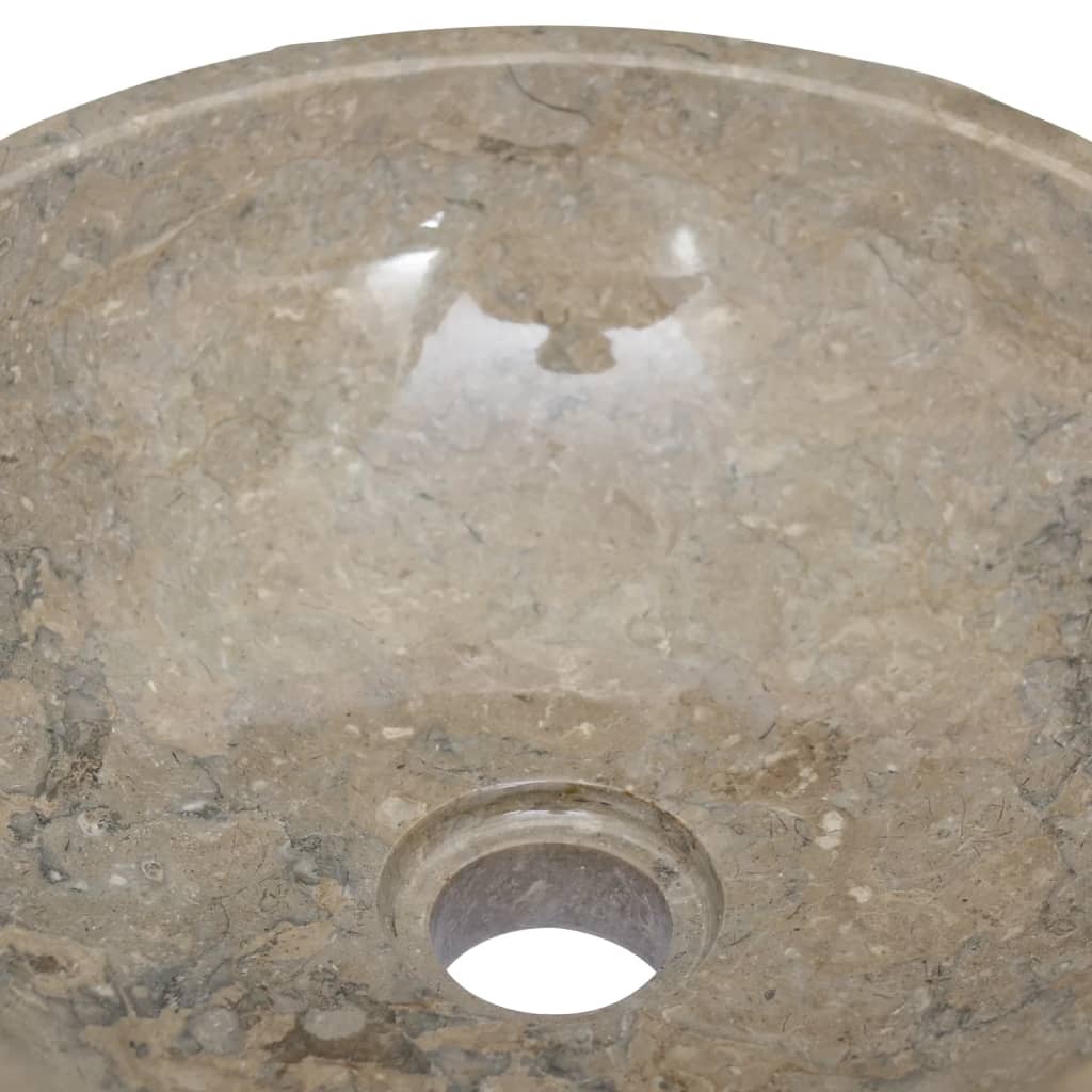 Pesuallas harmaa Ø40x12 cm marmori - Sisustajankoti.fi