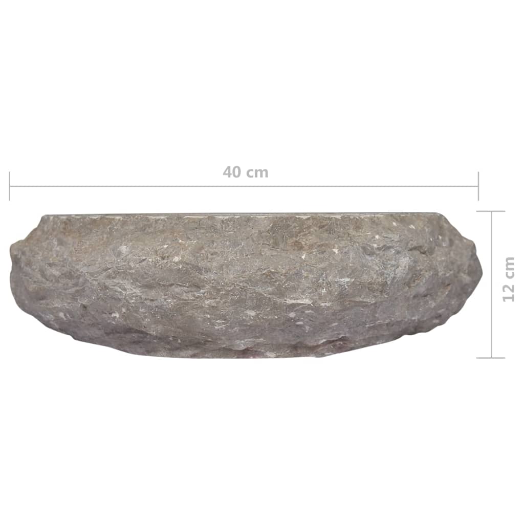 Pesuallas harmaa Ø40x12 cm marmori - Sisustajankoti.fi