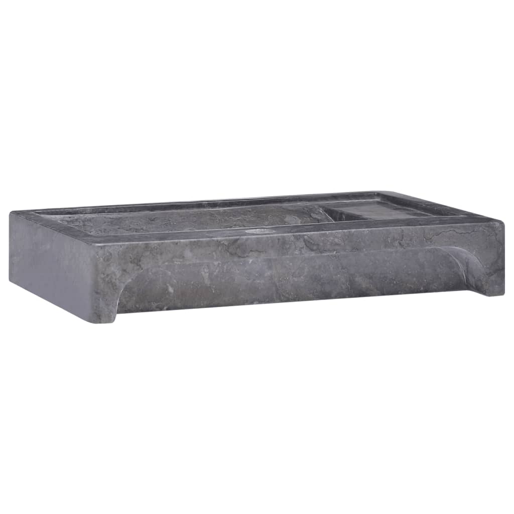 Pesuallas musta 58x39x10 cm marmori - Sisustajankoti.fi