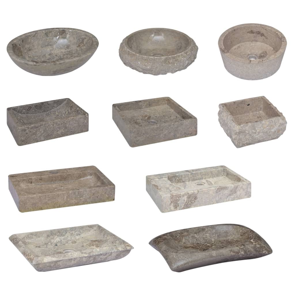 Pesuallas harmaa 50x35x10 cm marmori - Sisustajankoti.fi