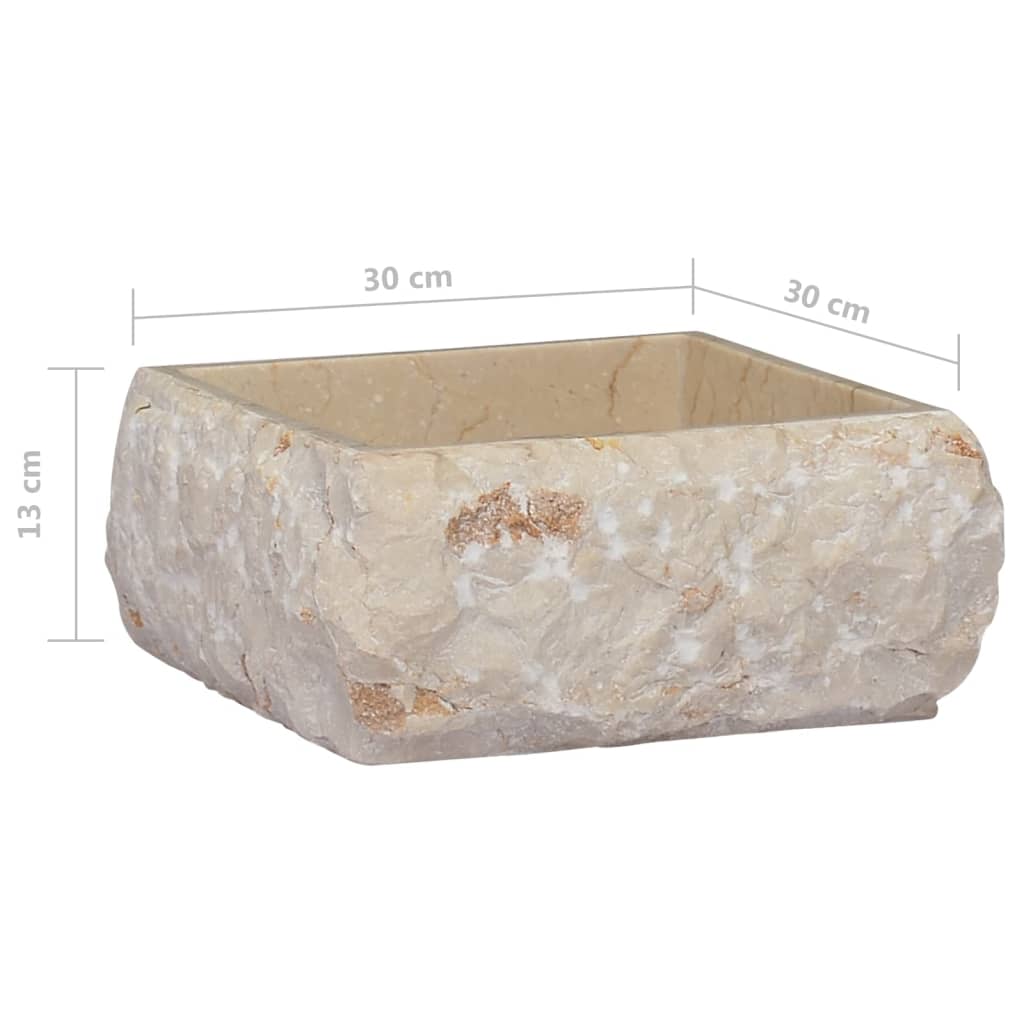 Pesuallas kerma 30x30x13 cm marmori - Sisustajankoti.fi
