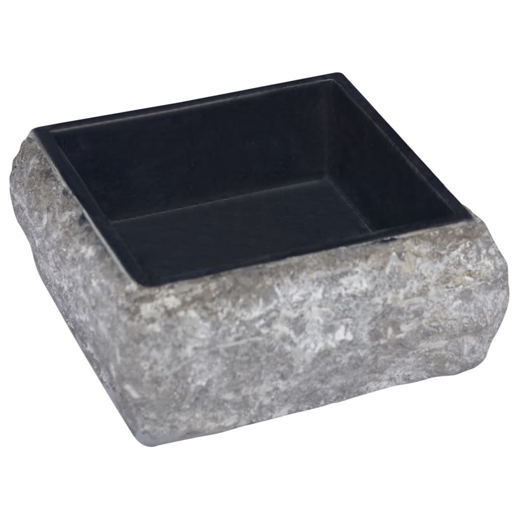 Pesuallas musta 30x30x13 cm marmori - Sisustajankoti.fi