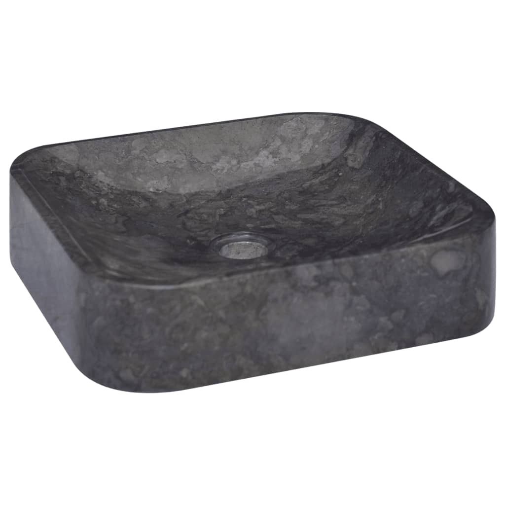 Pesuallas musta 40x40x10 cm marmori - Sisustajankoti.fi