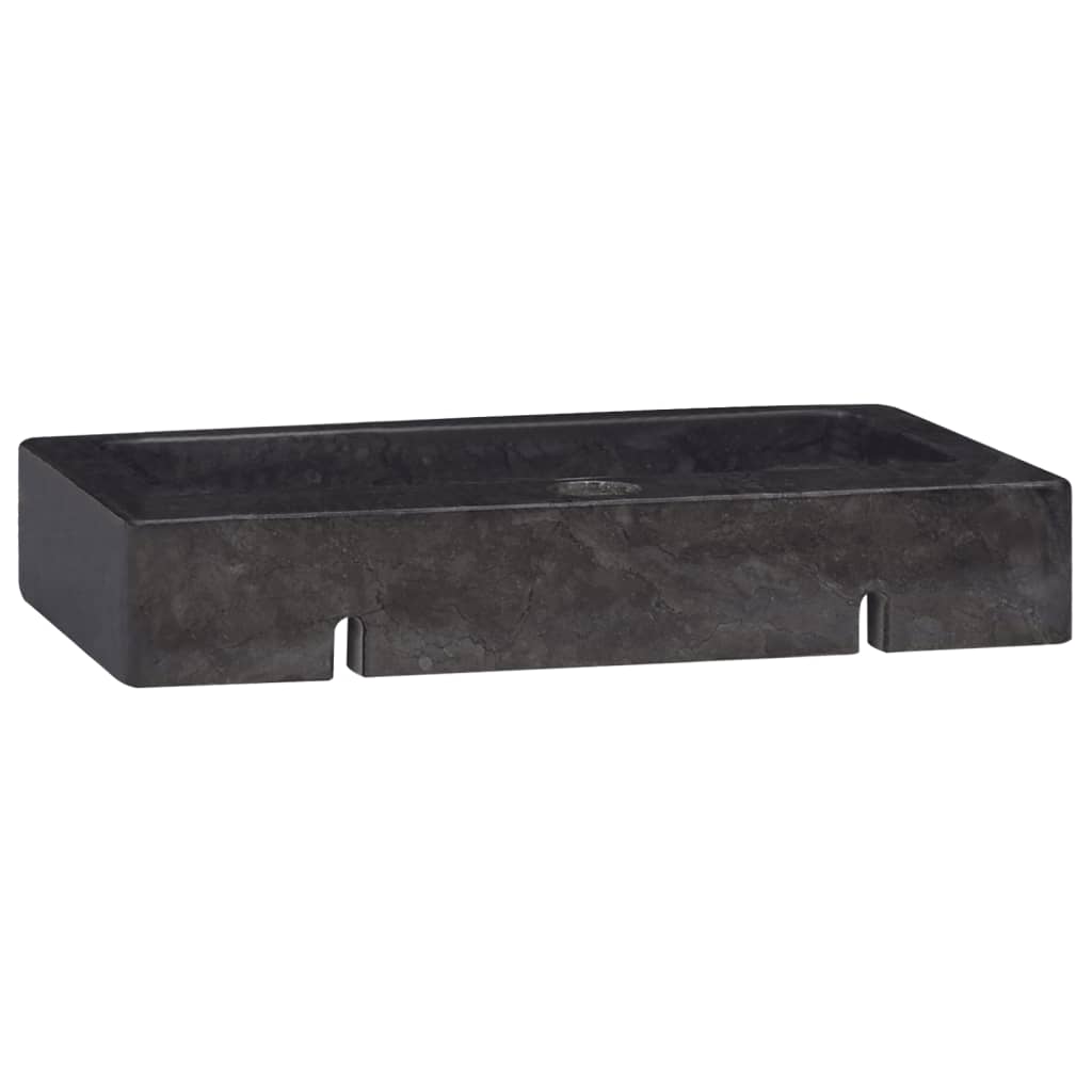 Pesuallas musta 38x24x6,5 cm marmori - Sisustajankoti.fi