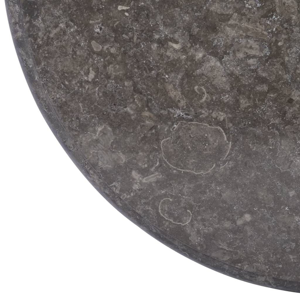 Pöytälevy musta Ø60x2,5 cm marmori - Sisustajankoti.fi